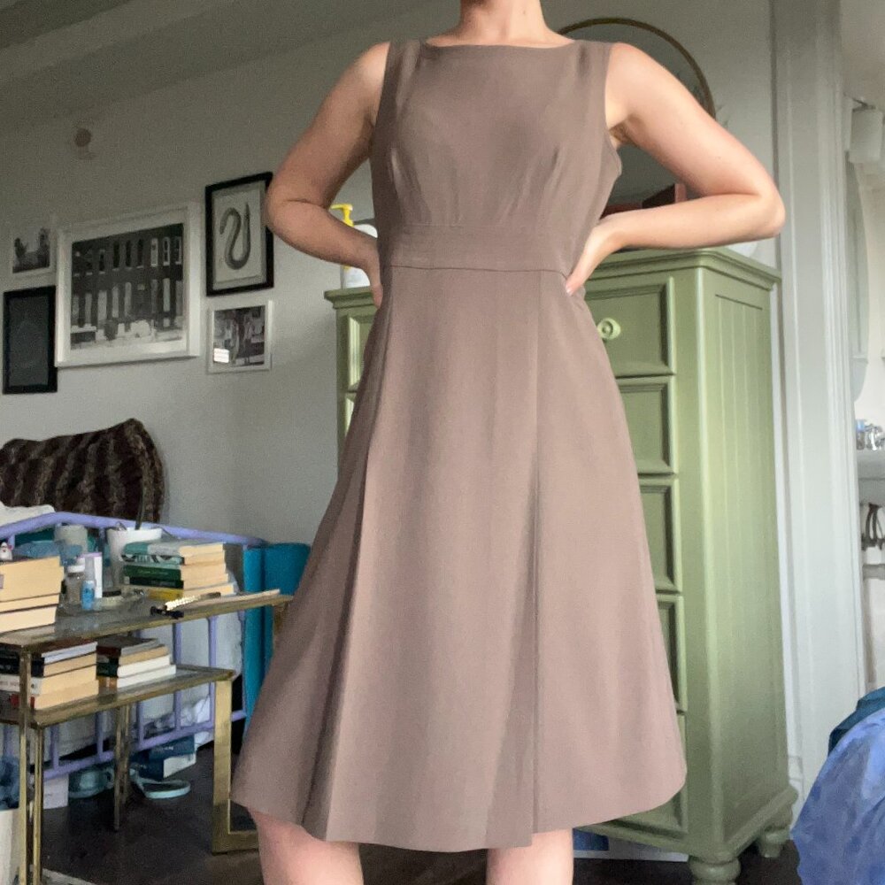 Talbots brown business casual dress